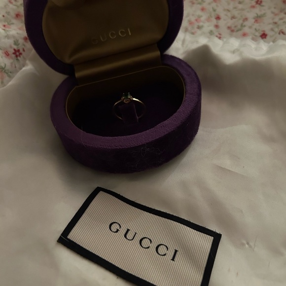 GUCCI Interlocking G 18k ring with tourmaline SIZE 7 - Picture 4 of 6